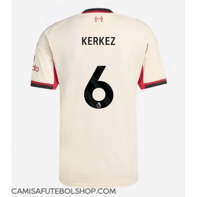 Camisa de time de futebol Liverpool Milos Kerkez #6 Replicas 2º Equipamento 2025-26 Manga Curta Camisa de time de futebol Liverpool Milos Kerkez #6 Replicas 2º Equipamento 2025-26 Manga Curta